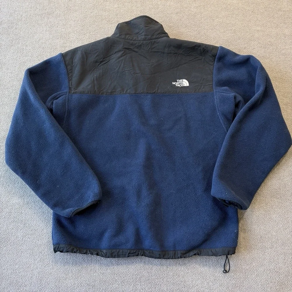 Vintage The North Face Denali Jacket Mens M Polartec Fleece Full Zip Blue Black‎